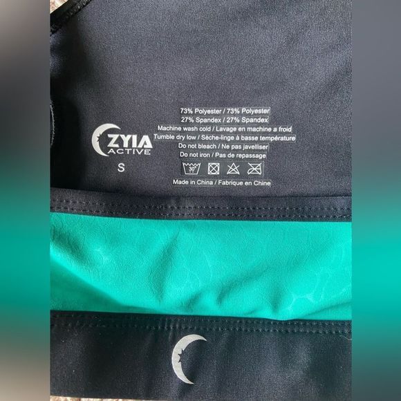 Zyia Jade River Stone Light n Tight Adustable Sport Bra Size Small - Picture 7 of 8